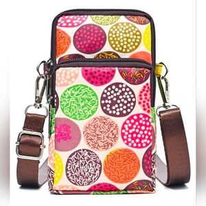 Crossbody Bag Cell Phone Sleeve Concert Venue Bag Adiustable Strap Arm Wrist NWT